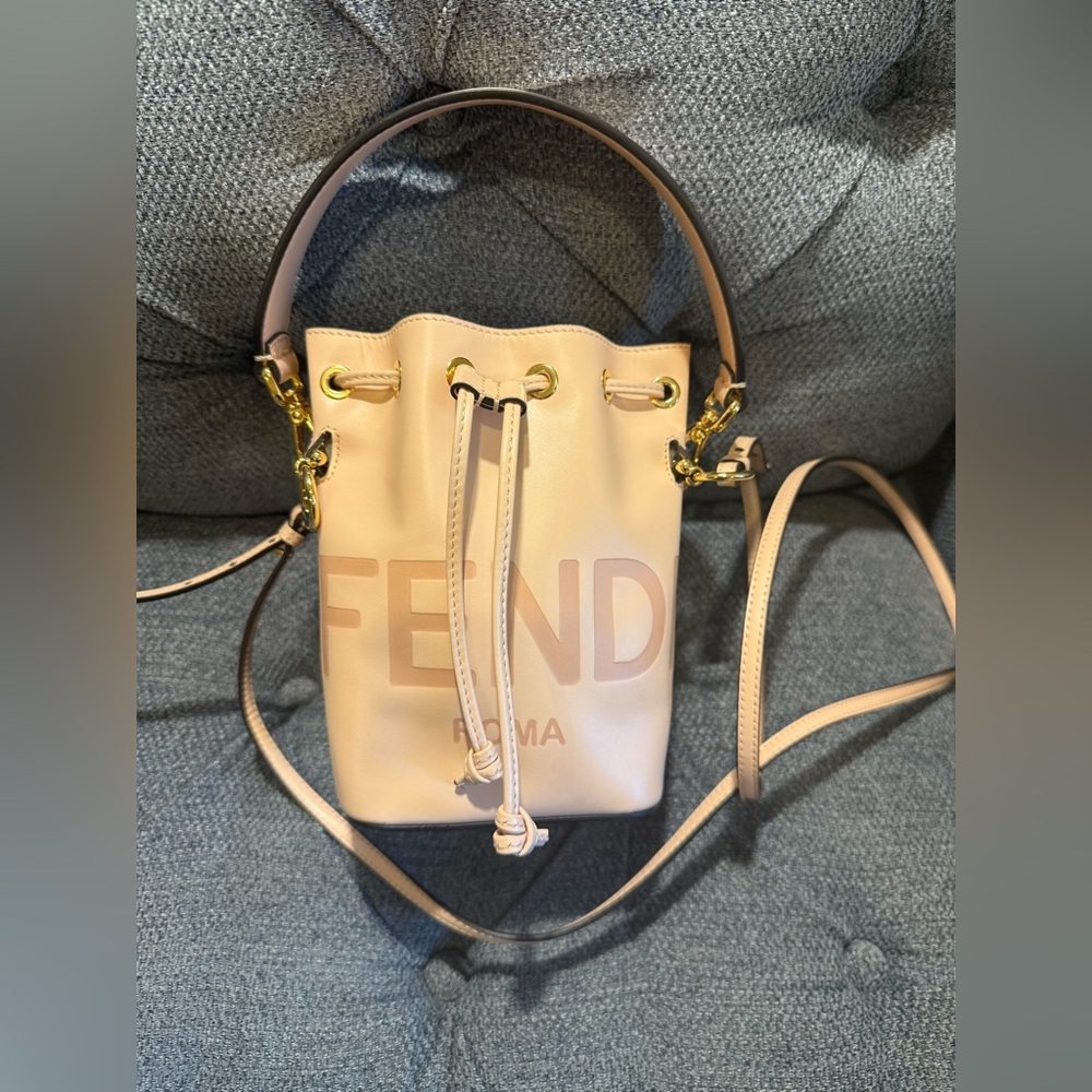 Fendi Beige Mon Tresor Bucket Bag